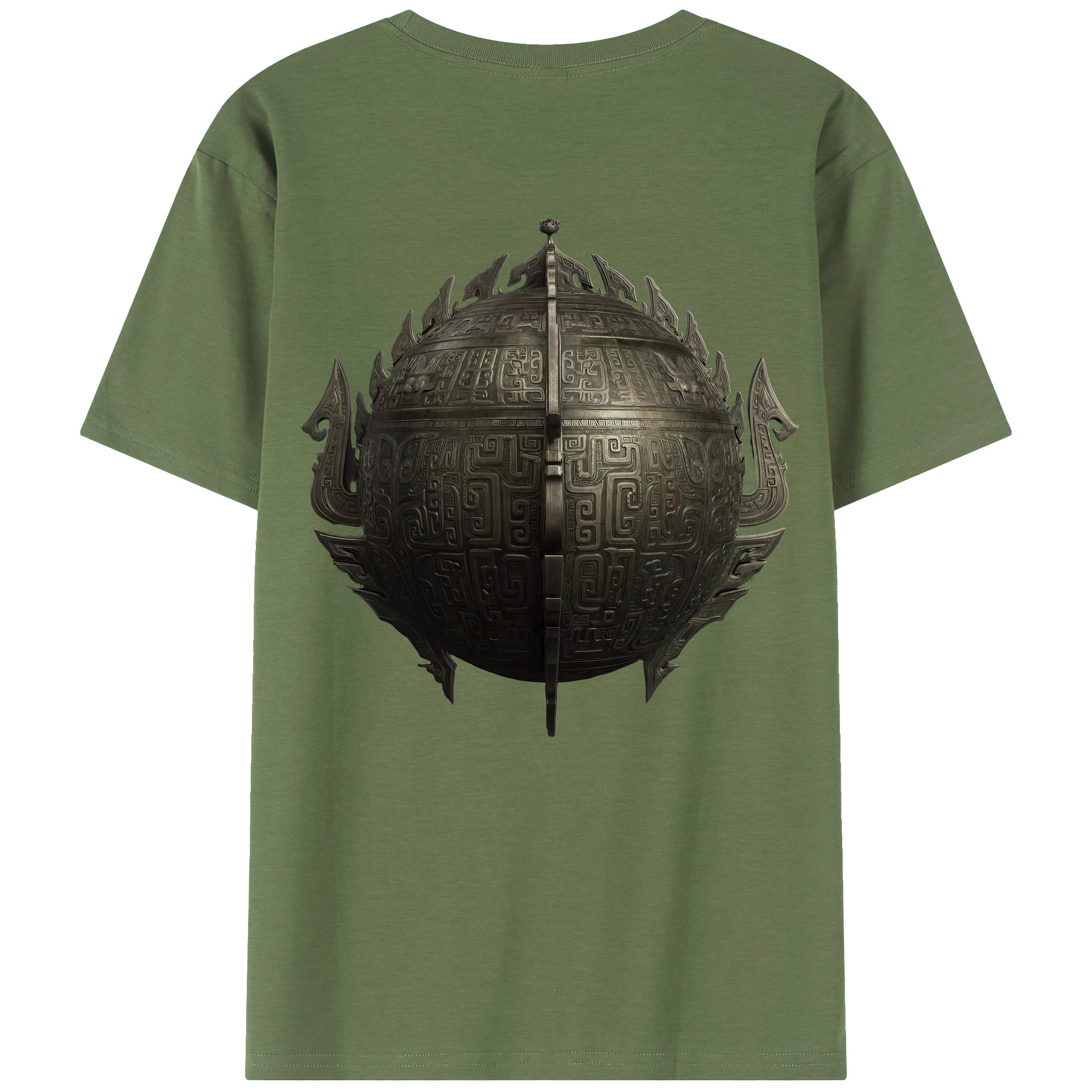 （画像用） Ne Zha 2 ナタ 魔童の大暴れ 綿100％ メンズ半袖Tシャツ（バックプリント） 通気性